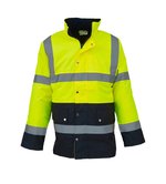 YOKO Wasserdichte Sicherheitsjacke mit Reflexstreifen in – Hi-Vis Orange/Navy