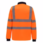 YOKO Hi-Vis Langarm Poloshirt mit Reflektoren, Hi-Vis Yellow 3XL, YK310 – Bild 3