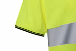 YOKO Hi-Vis Navy T-Shirt mit Reflexstreifen, Hi-Vis Yellow/Navy S, YK400 – Bild 5