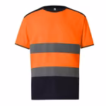 YOKO Hi-Vis Navy T-Shirt mit Reflexstreifen, Hi-Vis Yellow/Navy S, YK400 – Bild 6