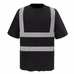 YOKO T-Shirt de Sécurité avec Bandes Réfléchissantes – Black