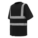 YOKO Sicherheits-T-Shirt mit Reflexstreifen, Black S, YK410 – Bild 4