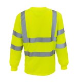 YOKO Hi-Vis Langarm Sicherheits-Shirt mit Reflektoren, Hi-Vis Orange S, YK420 – Bild 4