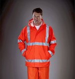 YOKO Neon Regenjacke mit Reflexbändern, Hi-Vis Yellow S, YK450 – Bild 1