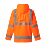 YOKO Neon Rain Jacket with Reflective Bands, Orange S, YK450 – image 3