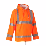 YOKO Neon Rain Jacket with Reflective Bands, Orange S, YK450 – image 4