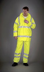 YOKO Atmungsaktive Regenhose mit Reflexbändern, Hi-Vis Yellow XXL, YK451 – Bild 1