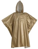 YOKO Regenponcho mit Kapuze und Beutel – Gold