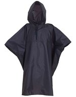 YOKO Regenponcho mit Kapuze und Beutel – Navy