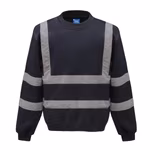 YOKO Hi-Vis Sicherheits-Sweatshirt mit Reflexstreifen, Hi-Vis Orange XXL, YK510 – Bild 3