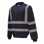 YOKO Hi-Vis Sicherheits-Sweatshirt mit Reflexstreifen, Hi-Vis Orange XXL, YK510 – Bild 5