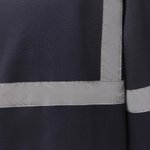 YOKO Hi-Vis Sicherheits-Sweatshirt mit Reflexstreifen, Black S, YK510 – Bild 7