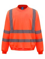 YOKO Hi-Vis Sicherheits-Sweatshirt mit Reflexstreifen – Hi-Vis Orange