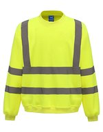 YOKO Hi-Vis Sicherheits-Sweatshirt mit Reflexstreifen – Hi-Vis Yellow