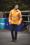 YOKO Hi-Vis Safety Jacket with Fleece Lining, Hi-Vis Orange L, YK706 – image 10
