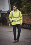 YOKO Hi-Vis Safety Jacket with Fleece Lining, Hi-Vis Orange L, YK706 – image 11