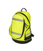 YOKO Reflektierender Laptop-Rucksack mit Falttasche – Hi-Vis Yellow