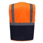 YOKO Sicherheitsweste mit Reflexstreifen und Taschen, Hi-Vis Orange/Black XL, YK801 – Bild 4