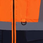 YOKO Sicherheitsweste mit Reflexstreifen und Taschen, Hi-Vis Orange/Black XL, YK801 – Bild 6