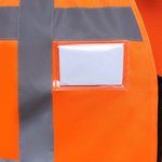 YOKO Sicherheitsweste mit Reflexstreifen und Taschen, Hi-Vis Orange/Black XL, YK801 – Bild 7
