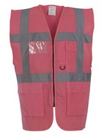 YOKO Sicherheitsweste mit Reflexstreifen und Taschen, Hi-Vis Orange/Black XL, YK801 – Rose