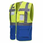 YOKO Gilet di sicurezza riciclato con strisce riflettenti, Hi-Vis Yellow S, YK820 – immagine 5