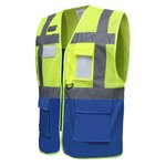 YOKO Recycelte Sicherheitsweste mit Reflexstreifen, Hi-Vis Orange S, YK820 – Bild 5