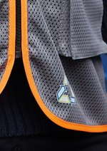 YOKO Recycelte Sicherheitsweste mit Reflexstreifen, Hi-Vis Orange S, YK820 – Bild 6