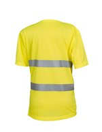 YOKO Hi-Vis V-Kragen T-Shirt mit Netzstoff, Hi-Vis Orange S, YK910 – Bild 4