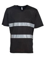 YOKO Hi-Vis V-Kragen T-Shirt mit Netzstoff, Hi-Vis Orange S, YK910 – Bild 2