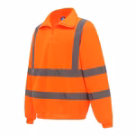 YOKO Hi-Vis Safety Shirt with Reflective Stripes, Hi-Vis Orange S, YKK06 – image 4