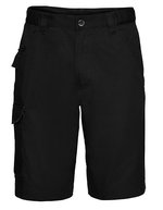 Russel Cargo-Shorts aus Polycotton mit Tasche – Black