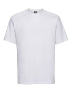 Russel Russell Baumwoll T-Shirt mit Doppelnaht, Black L, Z010 – White