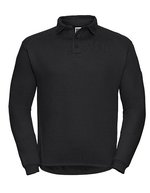 Russel Langarm-Raglan-Polo mit SpotShield™-Beschichtung – Black