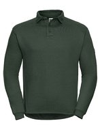 Russel Langarm-Raglan-Polo mit SpotShield™-Beschichtung – Bottle Green