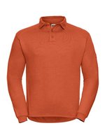 Russel Langarm-Raglan-Polo mit SpotShield™-Beschichtung, Black S, Z012 – Arancione