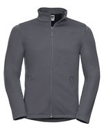 Russel Softshell-Jacke mit Microfleece-Futter für Herren – Convoy Grey (Solid)