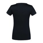 Russel Pure Organic T-Shirt scollo a V in Cotone Biologico da Donna, Black XS, Z103F – immagine 4