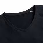 Russel Pure Organic T-Shirt V-Ausschnitt Bio-Baumwolle für Damen, Black XS, Z103F – Bild 6