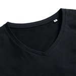 Russel Pure Organic T-Shirt scollo a V in Cotone Biologico da Donna, Black XS, Z103F – immagine 6