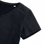 Russel Pure Organic T-Shirt V-Ausschnitt Bio-Baumwolle für Damen, Black XS, Z103F – Bild 7