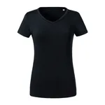 Russel Pure Organic T-Shirt V-Ausschnitt Bio-Baumwolle für Damen, White M, Z103F – Bild 3