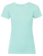 Russel Pure Organic Körperbetontes Bio-Baumwoll T-Shirt – Aqua