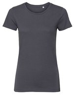 Russel Pure Organic Körperbetontes Bio-Baumwoll T-Shirt, White M, Z108F – Convoy Gris (Uni)