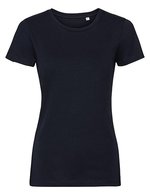 Russel Pure Organic Körperbetontes Bio-Baumwoll T-Shirt, White M, Z108F – Marine francais