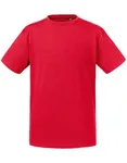 Russel Pure Organic Bio-Baumwolle T-Shirt mit schmalem Kragen, Classic Red 140 (XL), Z108K – Bild 2