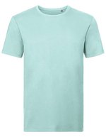 Russel Pure Organic Bio-Baumwoll T-Shirt mit modernem Schnitt – Aqua