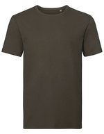 Russel Pure Organic Bio-Baumwoll T-Shirt mit modernem Schnitt, White XS, Z108M – Fonce Olive