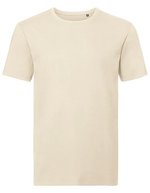 Russel Pure Organic Bio-Baumwoll T-Shirt mit modernem Schnitt, White XS, Z108M – Naturel