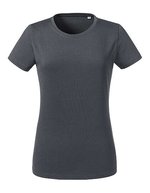 Russel Pure Organic T-Shirt aus 100% Bio-Baumwolle für Damen, Black XS, Z118F – Convoy Grey (Solid)
